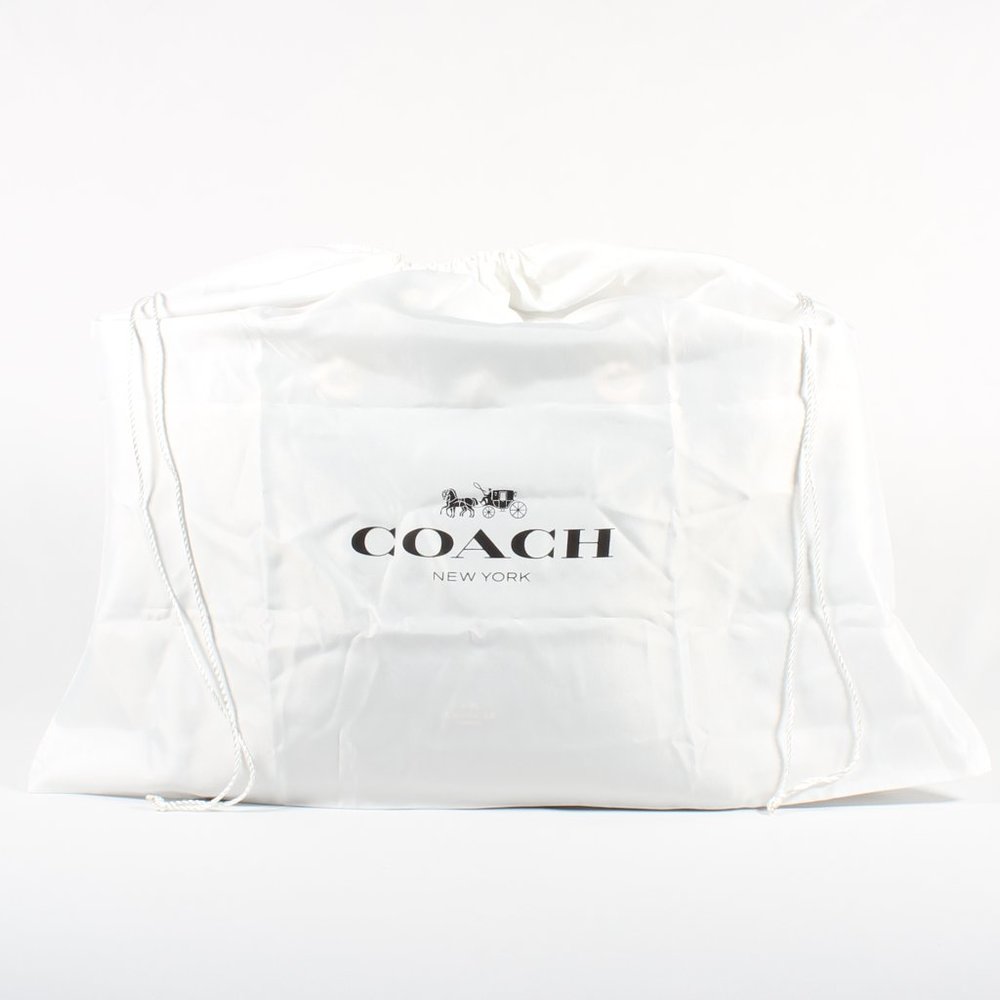 Coach XL Chain Shoulder Bag Black Leather Tote NEW - Picture 7 of 7